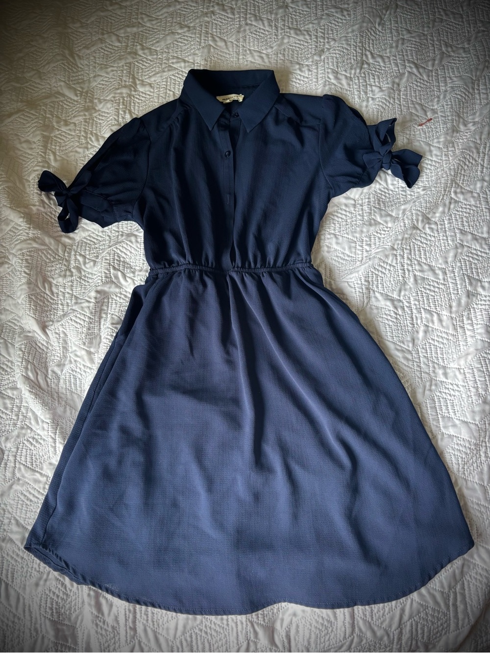 Navy Blue Shirt Dress
